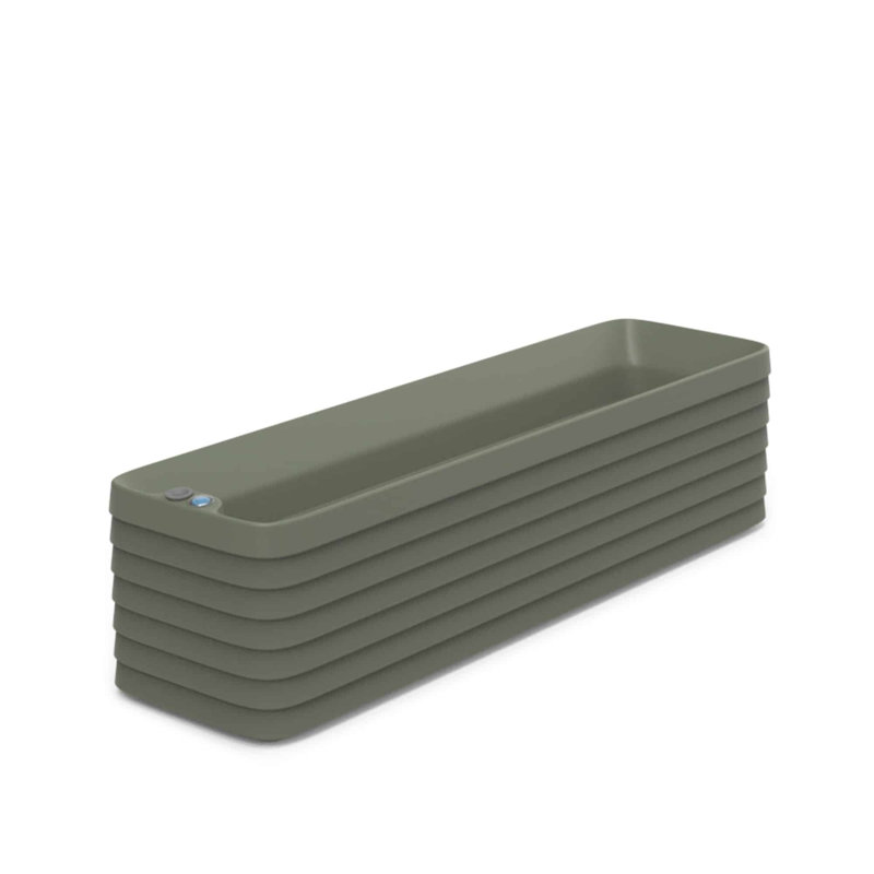 Boîte à fleurs Slat TruDrop, H 12 po x l 47 po x P 13 po, Vert