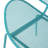 Stylish Teal Iron Chair - Mesh Seating, 25.75" D X 33.15" H, For Outdoor Living Shell Playful Retro Look, Frame, H Room