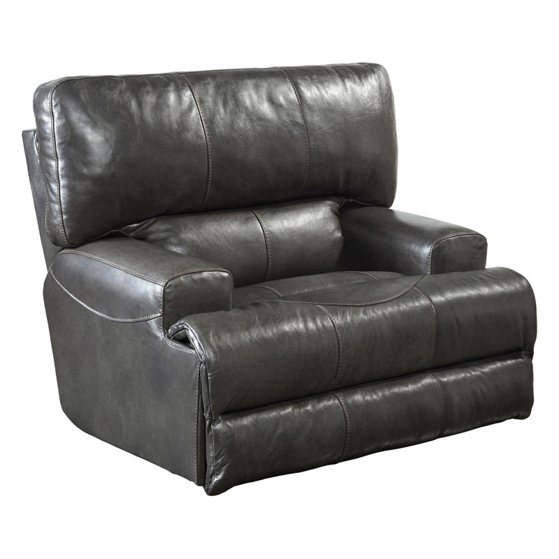 Fauteuil inclinable électrique Anjuman, Acier véritable cuir, Non, Manuel