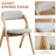 Chaise rembourrée empilable rembourrée et rembourrée-115937641