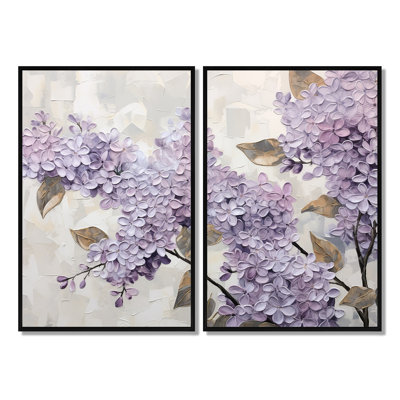 Beautiful Lilac Dreamscape I - Large Lilacs, art mural sur toile