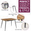 Antigua Extendable Metal Base Dining Table