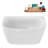 47" Streamline Soaking Acrylic Freestanding Bathtub, Bamboo Tray, Drain-103682630