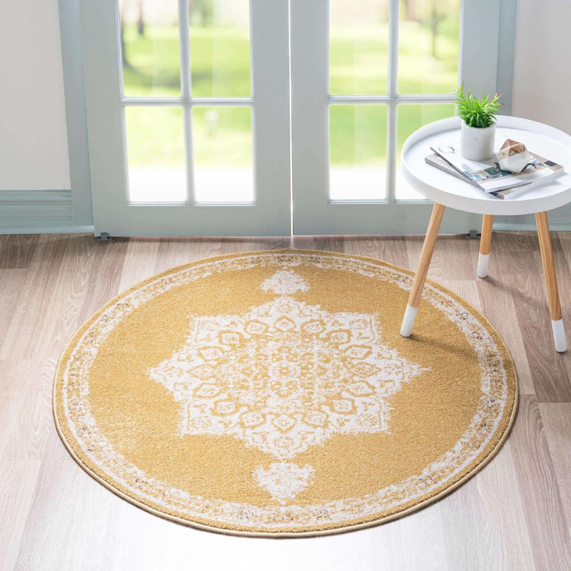 Ulla Oriental Indoor Rug, Round 8'