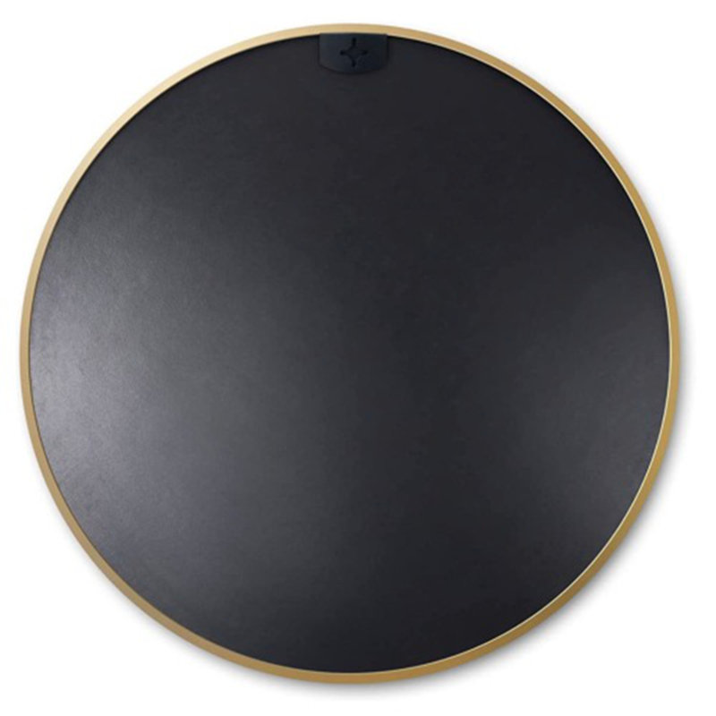 Miroir mural rond en métal, 36 po x 36 po, Or