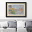 Rustique campagne IDÉE4WALL, art mural encadré haut de gamme, "Spring by the seine" par Claude Monet-91356330-91356331