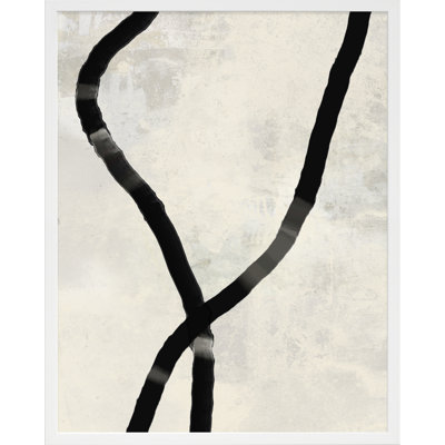 «Ropes Series I Black Rope 5» par Jacques Pilon - impression encadrée