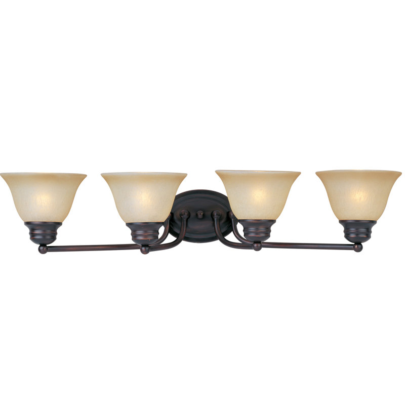 Olli 4 - Light Dimmable Vanity Light, Oil Rubbed Bronze, Marble
