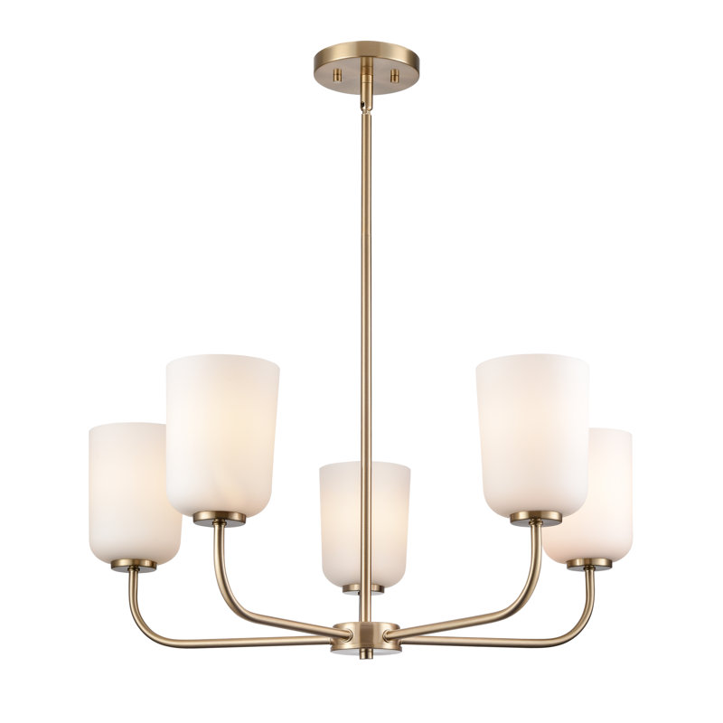 Lustre de 27 po de largeur Laphia, Or moderne, 5