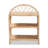 Redell Modern Bohemian Rattan 3-Tier Display Shelf