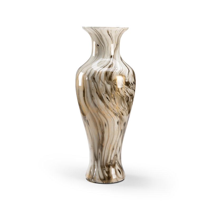Calacatta Glass Table Vase