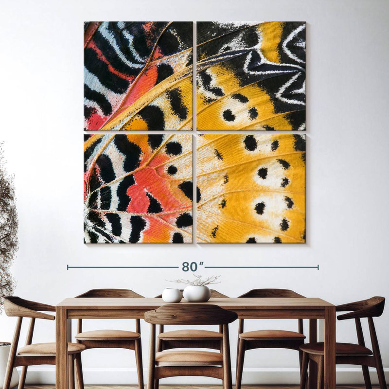 Brampt Monarch Butterfly Wing, 74" H x 74" W