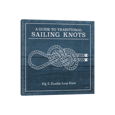 Vintage Sailing Knots V by Mary Urban - Wrapped Canvas Painting