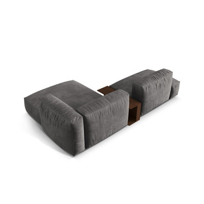 Bedar 2 Seater Velvet Corner Sofa 