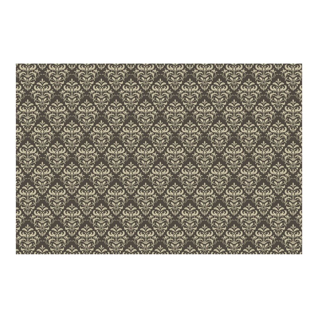 Strukturierte Tapete Chocolate Baroque Damask 2,25 m x 336 cm