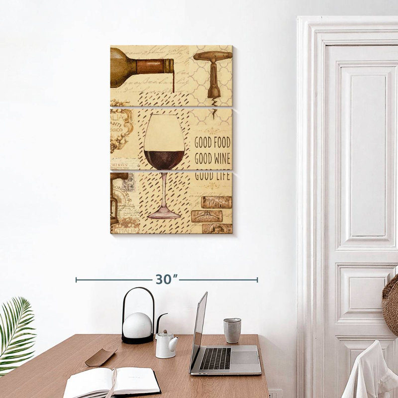 Yarlin Wine Glass Collage, 32" H x 20" W
