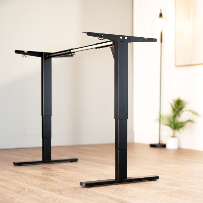 Electric Single Motor Desk Frame, Black