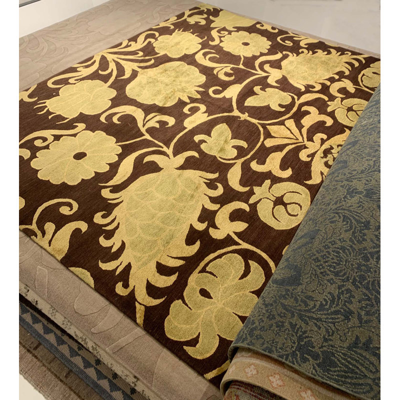 Modern One-of-a-Kind Rectangle 8'1" X 9'8" Hand Knotted Area Rug