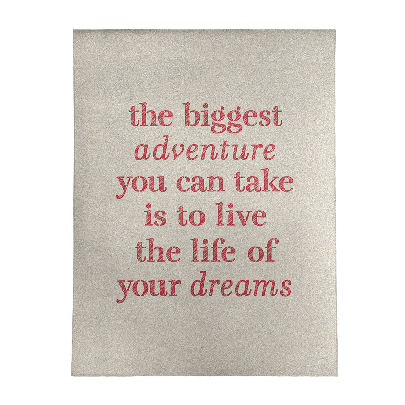 Quotes Chenille Indoor Rug, Rectangle 8' x 10'