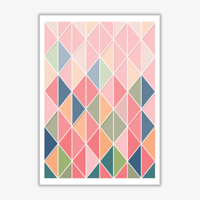 Full Colour Abstract Geo - Print