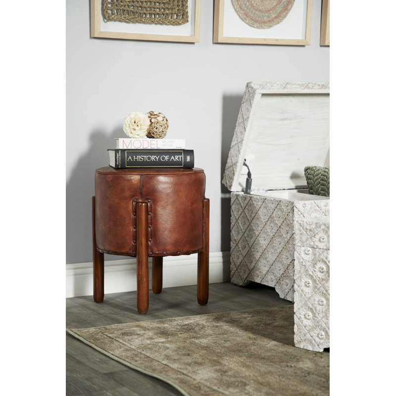 Beacan Leather Ottoman