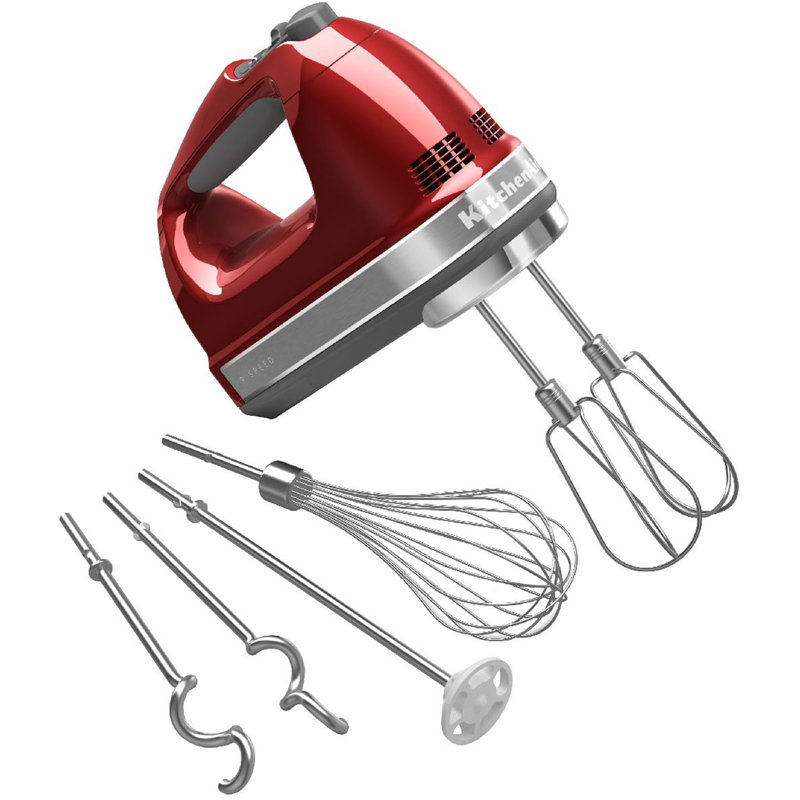 KitchenAid® 9-Speed Hand Mixer, Candy Apple Red