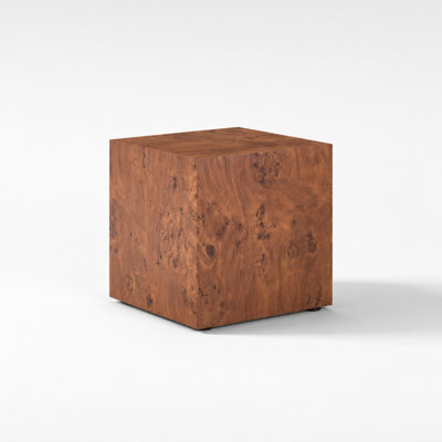 Table basse en placage de noyer Burl