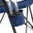 High Back Heavy Duty Lawn Chair Support 250LBS, Portable Collapsible Chair With Cup Holder -Navy Blue-116475540