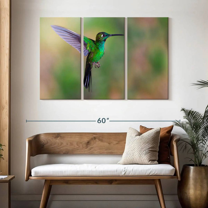 Colibri à front vert Brampt, H 32 po x l 50 po