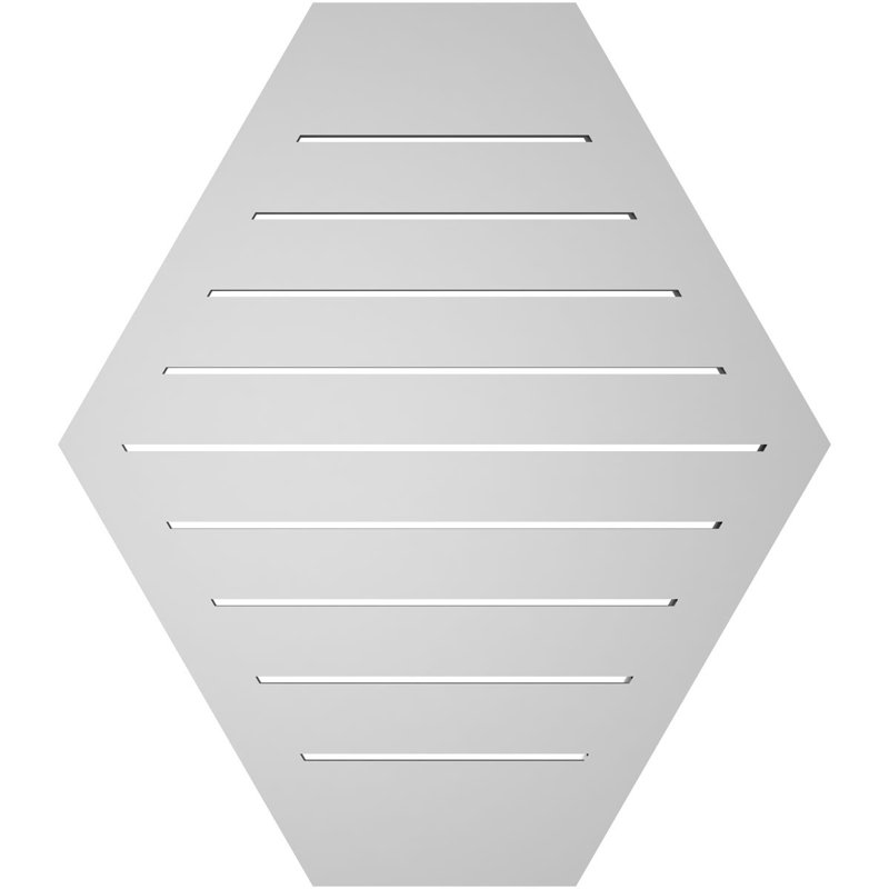 Évent horizontal fonctionnel à pignon en uréthane à surface horizontale Signature, H 32 po x l 28 po x P 2 po