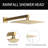 Shower Faucet Set With Hydro Power Temperature Display,10 Inch Shower Head With Handheld Spray, With Shower Valve And Trim Kit-125505970