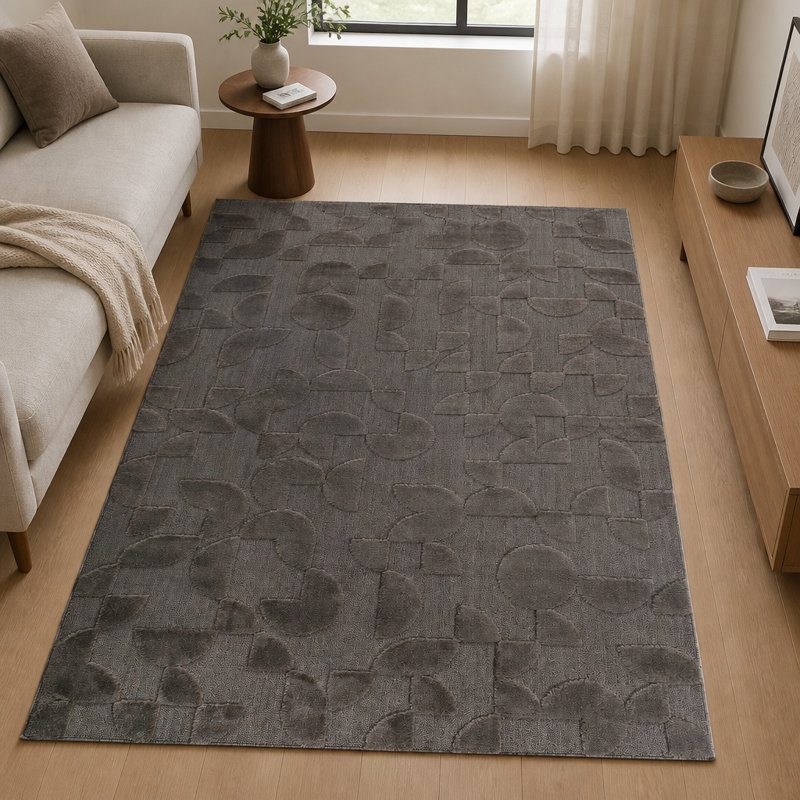 Tapis d'intérieur à hauteur variable, de style moderne et contemporain, ne peluche pas et est facile à nettoyer. Parfait pour le salon, la chambre et la salle à manger.