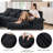 Balendin 111.8'' Soft U-Shape Sectional Couch Upholstered Sofa, Comfy Modular Cloud Couch-653119357