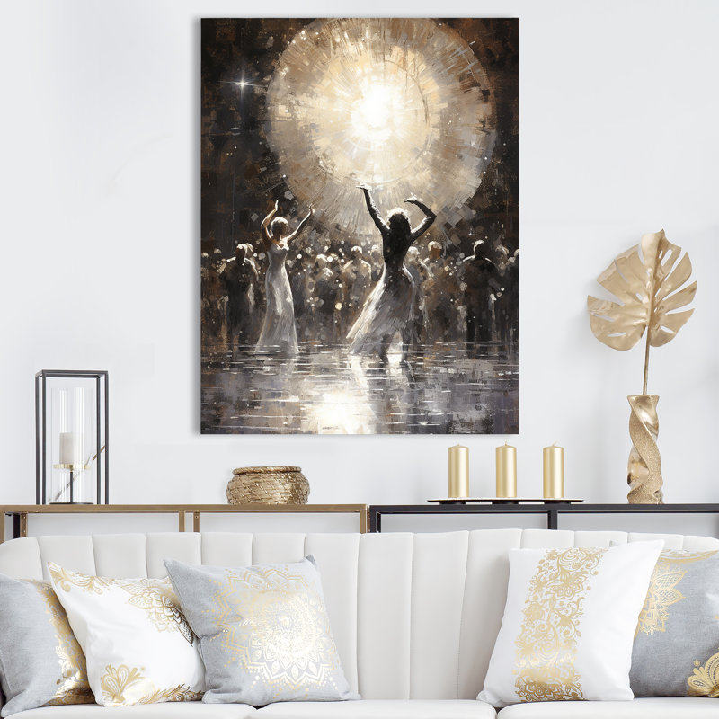 «Disco Dazzle Dancer Complicity II», reproduction sur toile, Toile tendue, H 32 po x l 16 po x P 1 po
