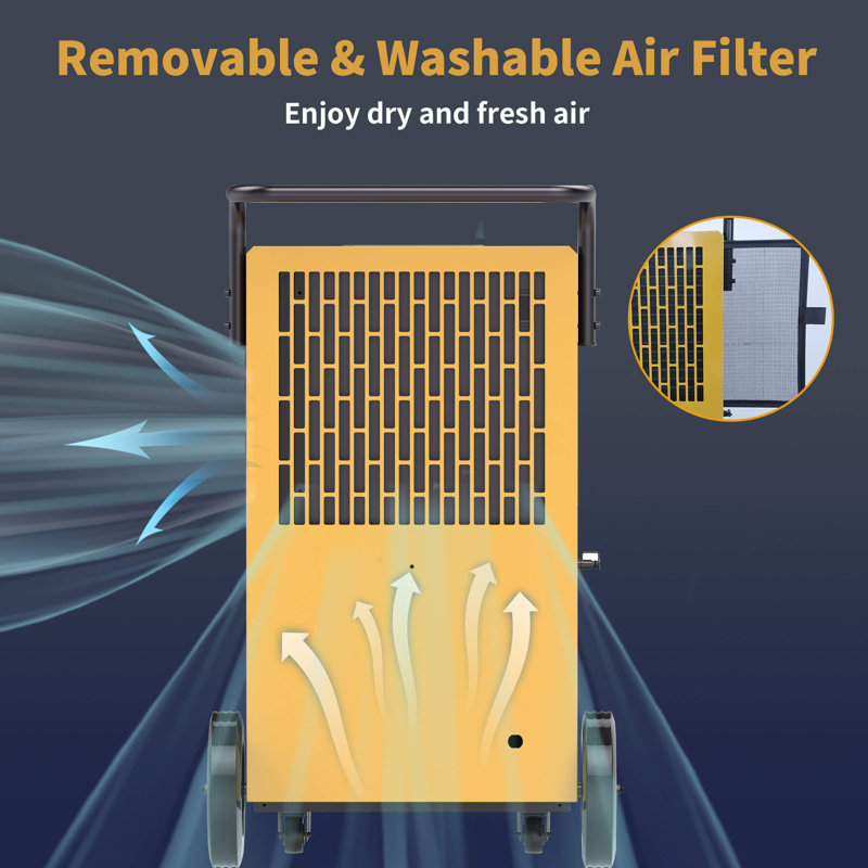 Shinco 200 Pints Console Dehumidifier for Rooms up to 8000 Cubic Feet