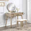 Ensemble de coiffeuse et tabouret contemporain en bois, mauve-1030505998