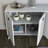 Modern White Console Table with Multiple Shelves, 70.9 x 31.5 x 17.7 inches | 100% Melamine Coated Particle Board, Thickness: 0.7 inches | Wall-Mountable, Stylish Design for Living Room & Entryway Storage Solutions-1232240176