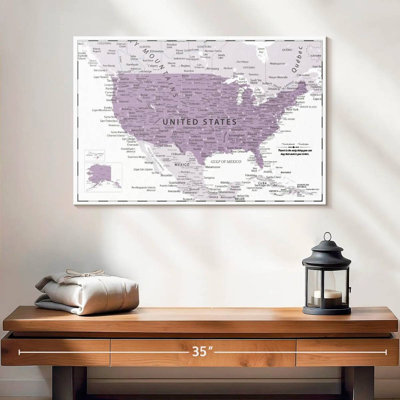 Pin's personnalisable mauve États-Unis Ameere