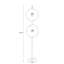 Lampes sur pied en fer blanc