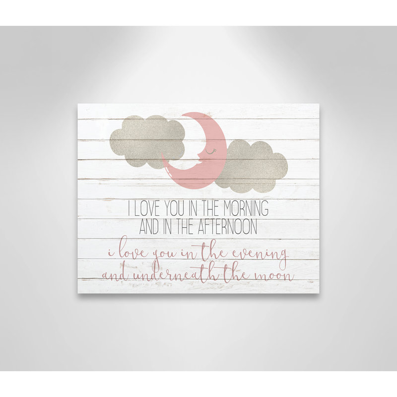 Art sur toile I Love You, H 11 po x l 14 po x P 1,5 po