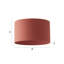 Cotton Blend Drum Pendant Shade ( Slip-On ) in Orange-874531372