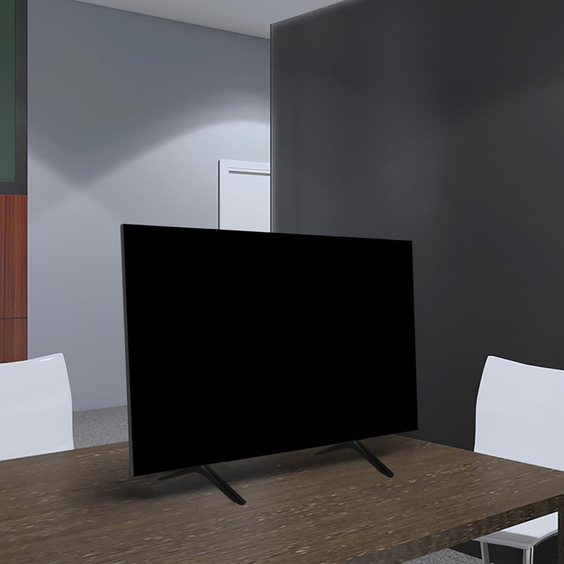 Small Tv Stand, Universal Iron Tabletop Base With Led Tv Bracket And Support – 1 Set