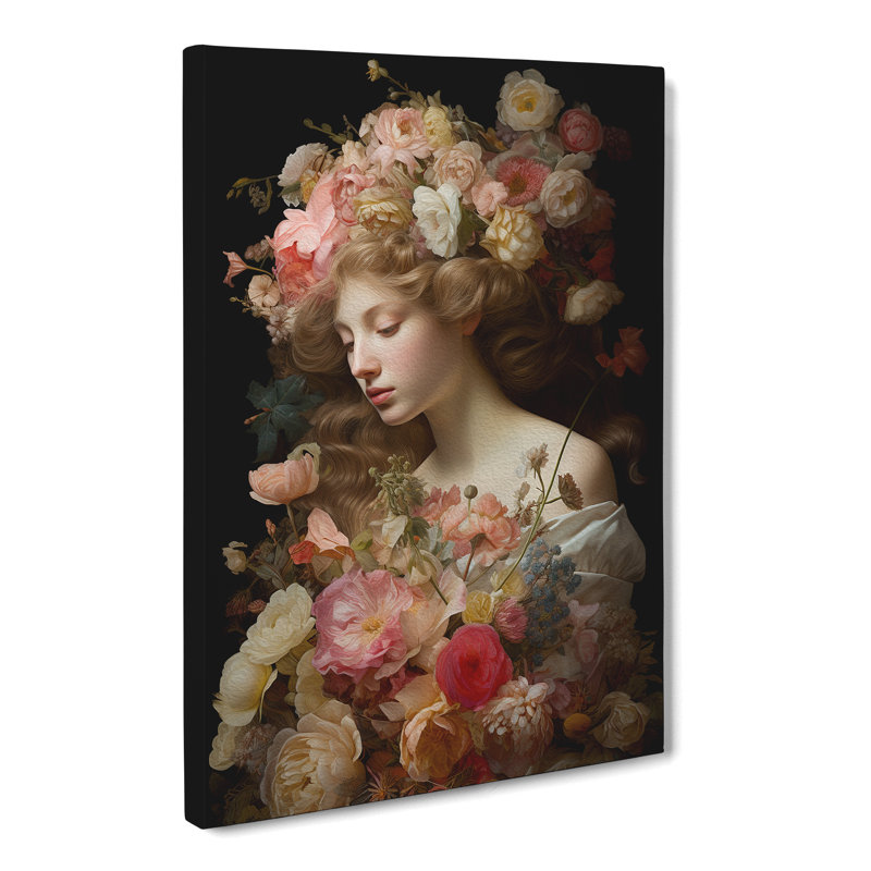 Floral Renaissance - Print, 60cm H x 40cm W x 3cm D