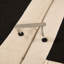 Canapé d'angle modulaire deux places avec détails froncés