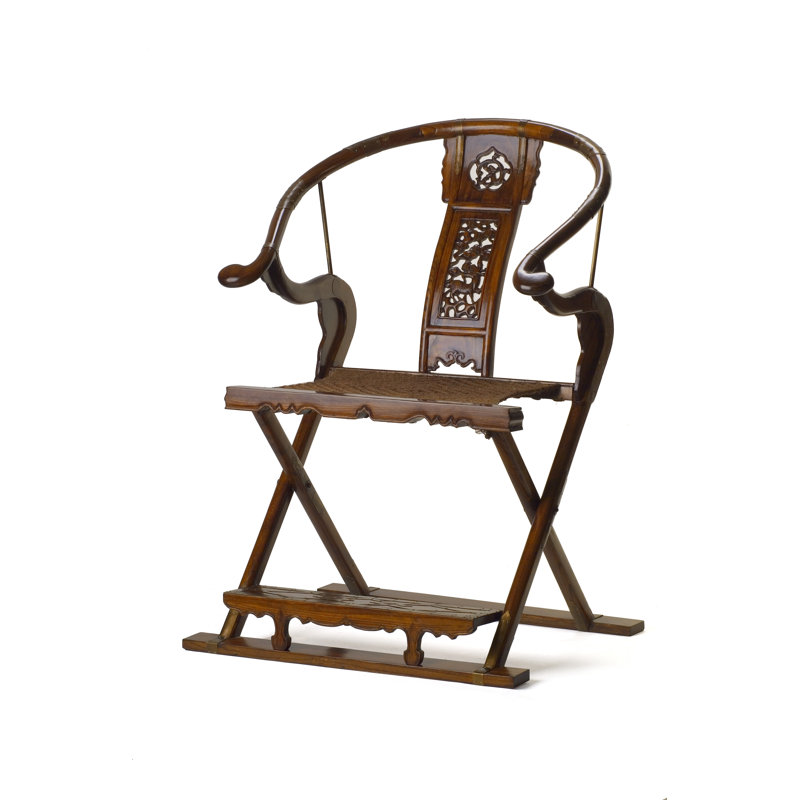 Hangzhou Queen Anne Back Folding Armchair, Warm Elm