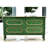Vintage Green Accent Chest with 4 Drawers