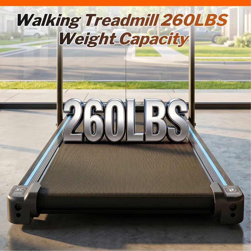 Tapis roulant sous le bureau 3 en 1 avec inclinaison, tapis roulants pliables pour la maison, tapis de marche avec guidon pour la marche et le jogging, avec télécommande et affichage à DEL
