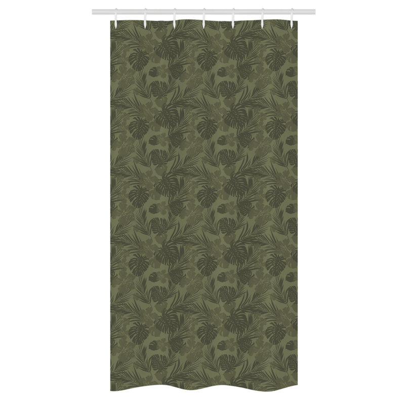 Ludlew Geometric Shower Curtain with Hooks Included, 36" W x 72" L