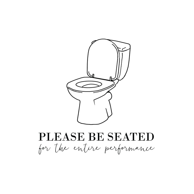Please Be Seated - Wrapped Canvas Print,  51cm H x 51cm W 