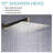 10 Inches Brass Rainfall Shower System